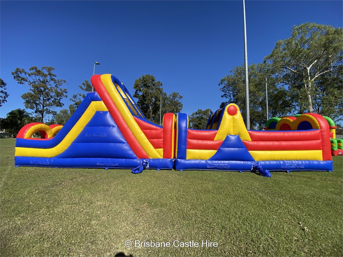 🏃‍♀️50FT Dual Lane Obstacle Extreme! - Jumping Castle Hire in Brisbane ...