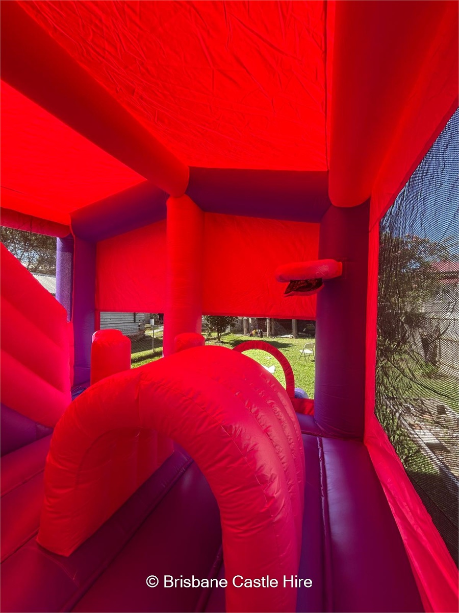 5x5 👑 Pink Princesses Obstacle Slide - Jumping Castle Hire in Brisbane ...