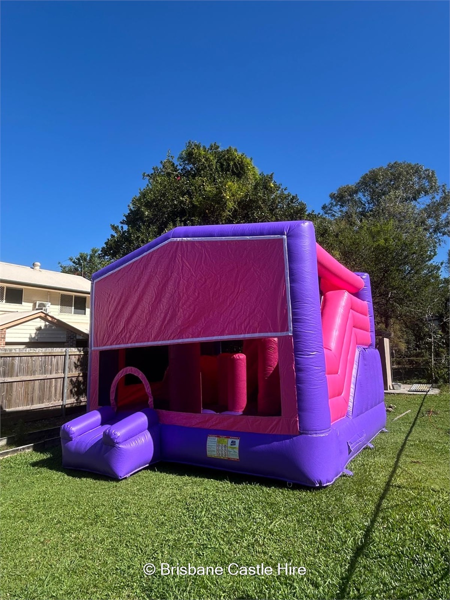Pink 5x5 Obstacle Slide - Jumping Castle Hire in Brisbane , North ...