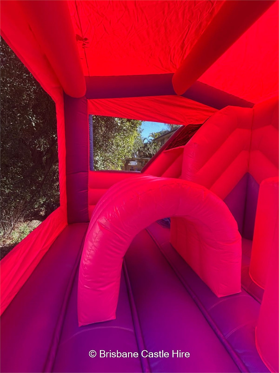 Pink 5x5 Obstacle Slide - Jumping Castle Hire in Brisbane , North ...